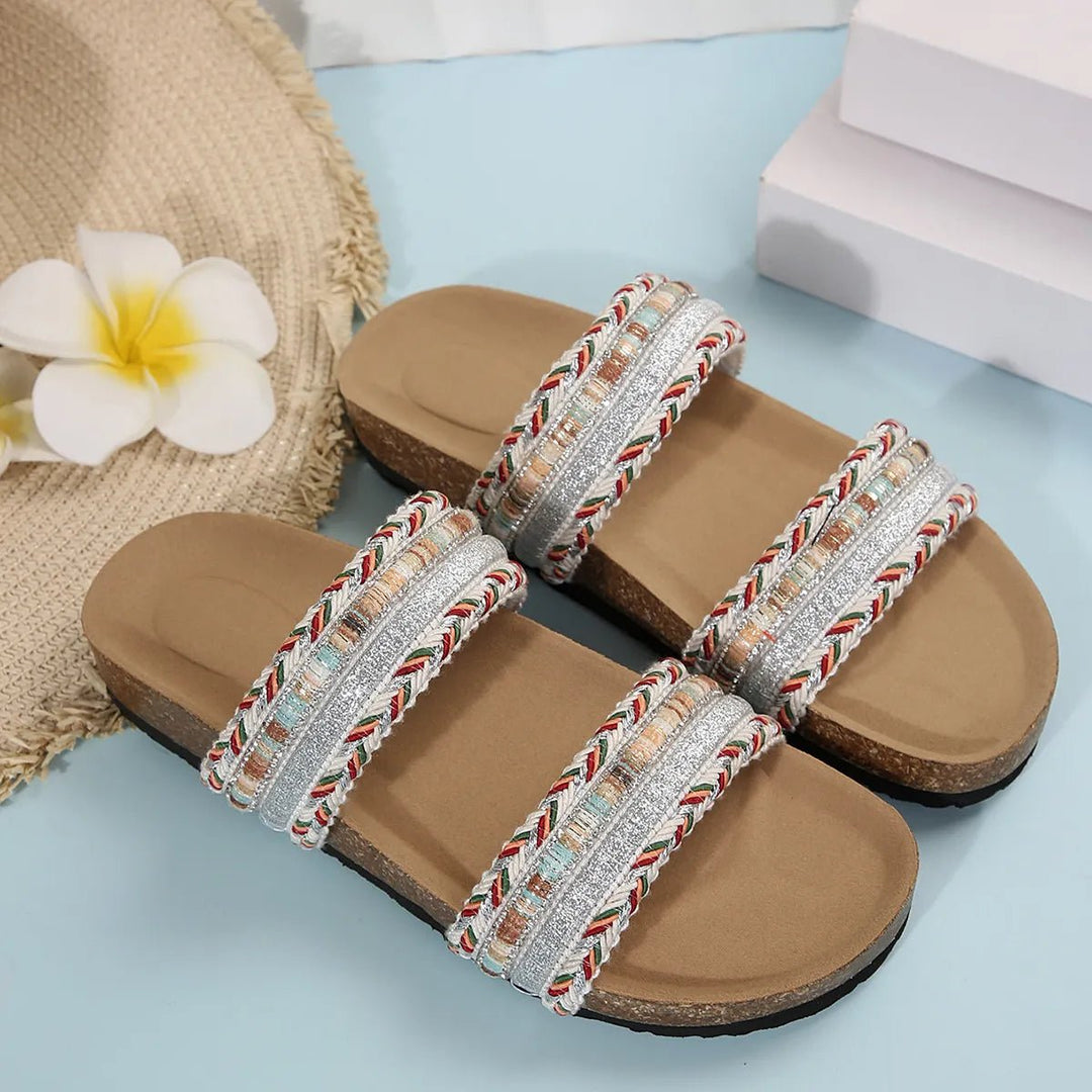Open Toe Platform Sandals - Maka Boho