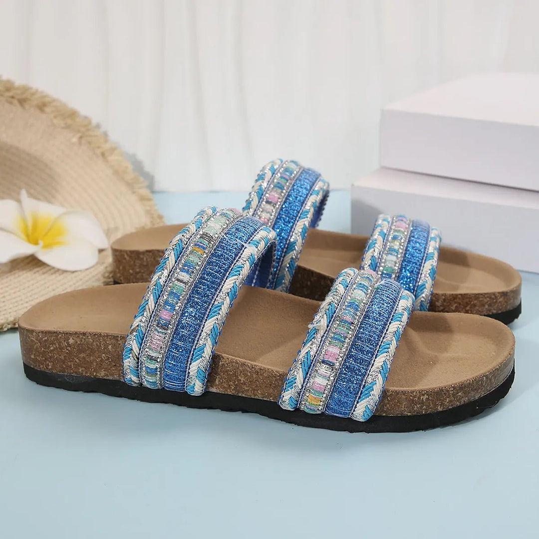 Open Toe Platform Sandals - Maka Boho