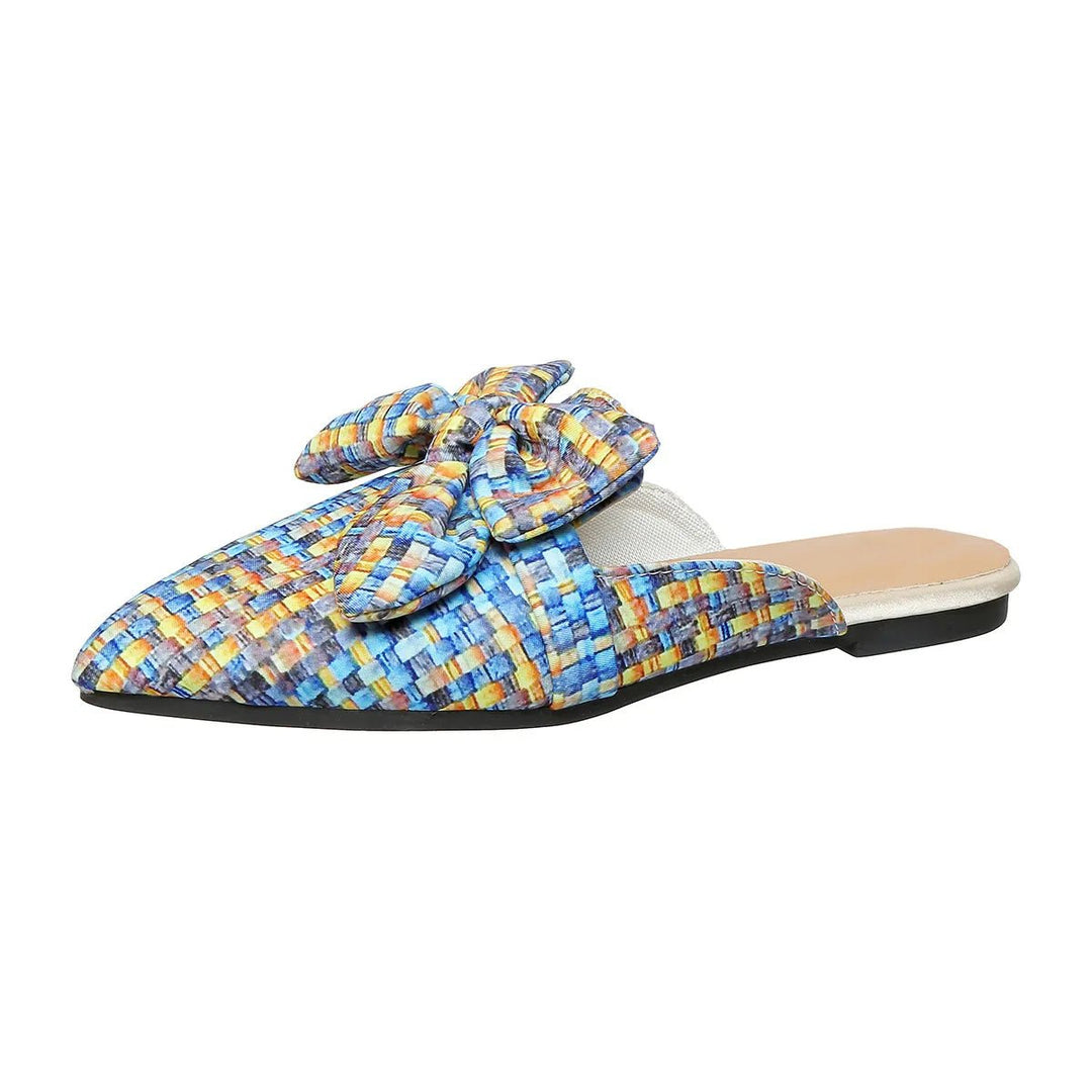 Point Toe Block Heels Slip - Ons - Maka Boho