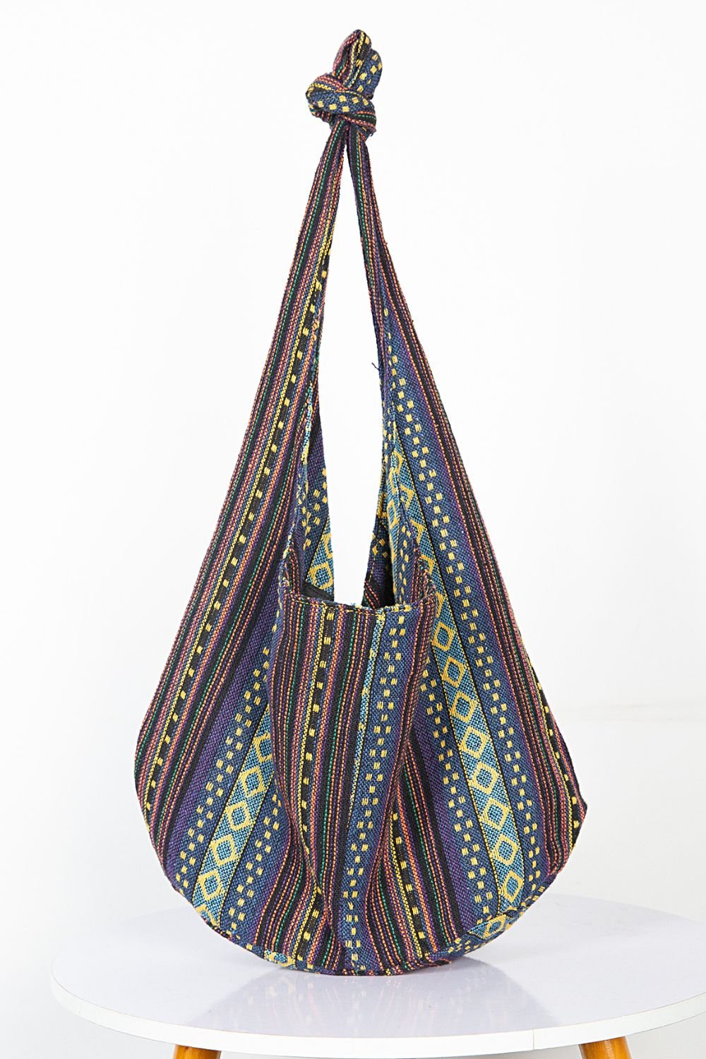Large Canvas Crossbody Bag - Maka Boho
