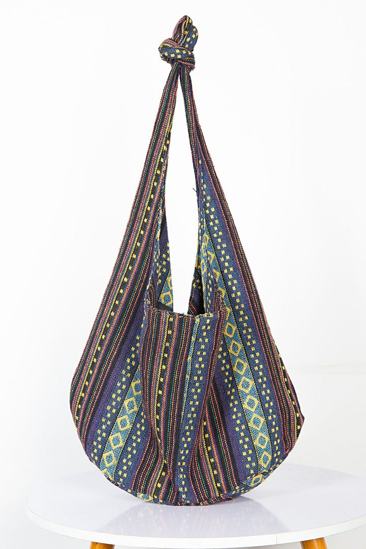 Large Canvas Crossbody Bag - Maka Boho