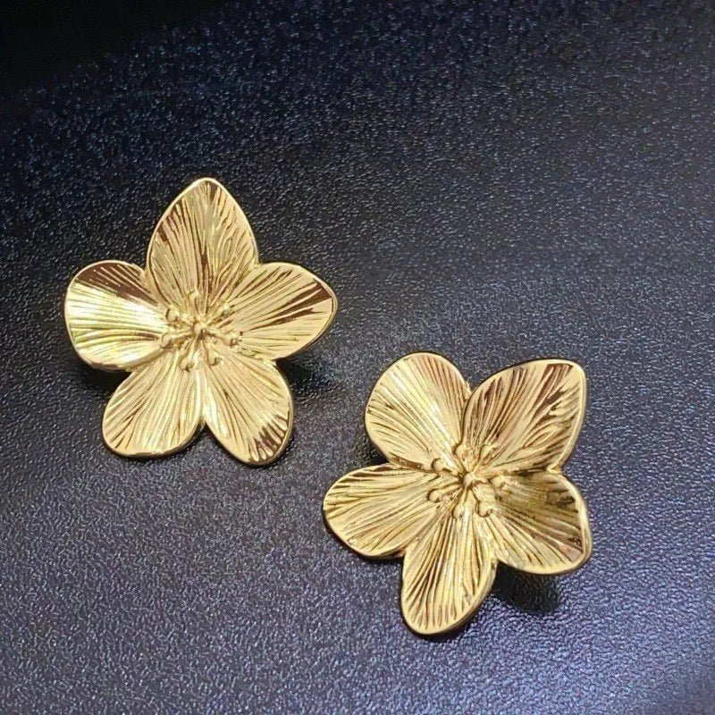 Popular Women's Fashion Earrings Flower Alloy Retro Style Women's Party Accessories Gifts - Maka Boho