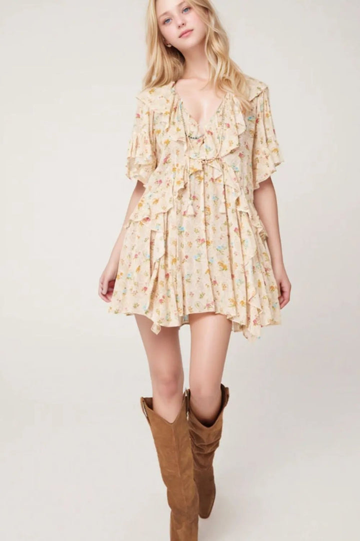 Peach Dress - Maka Boho