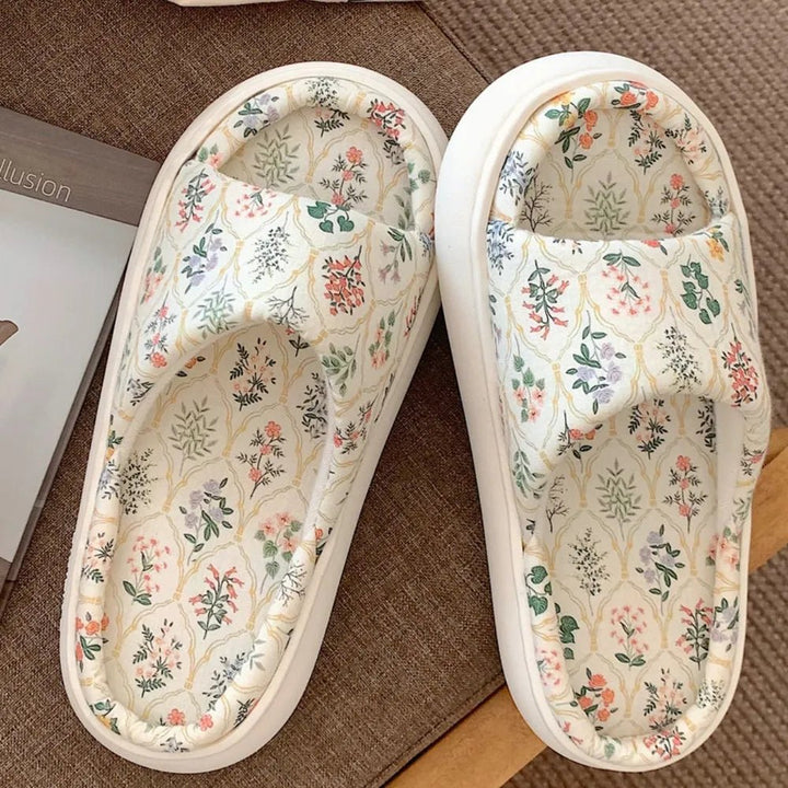 Open Toe Platform Slippers - Maka Boho