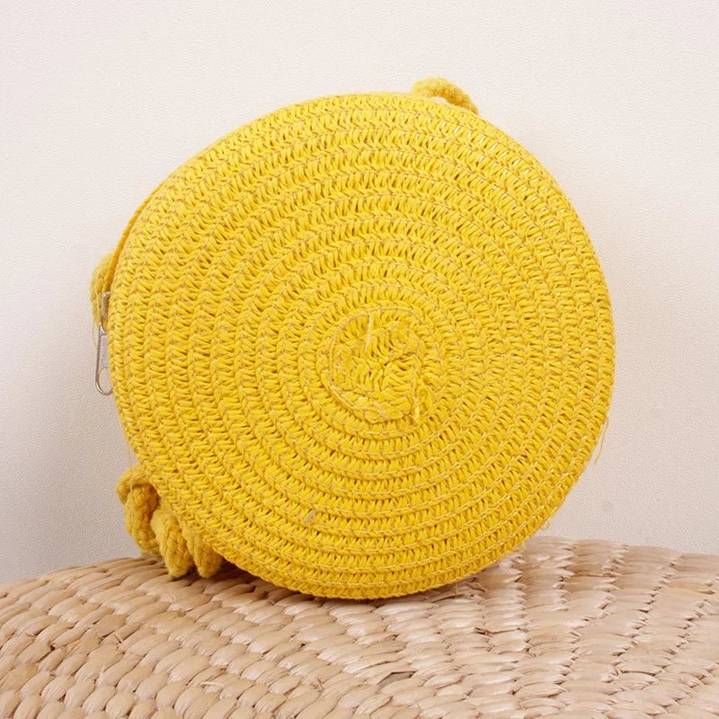 Summer Straw Crossbody Bag - Maka Boho