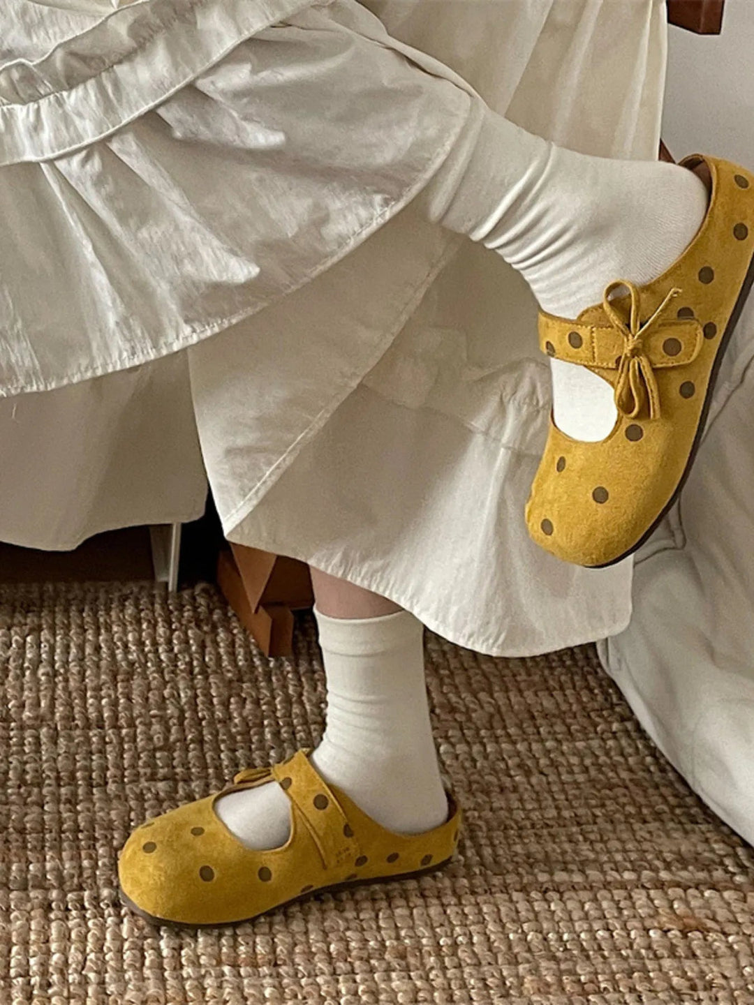 Polka Dot Round Toe Slip - Ons - Maka Boho