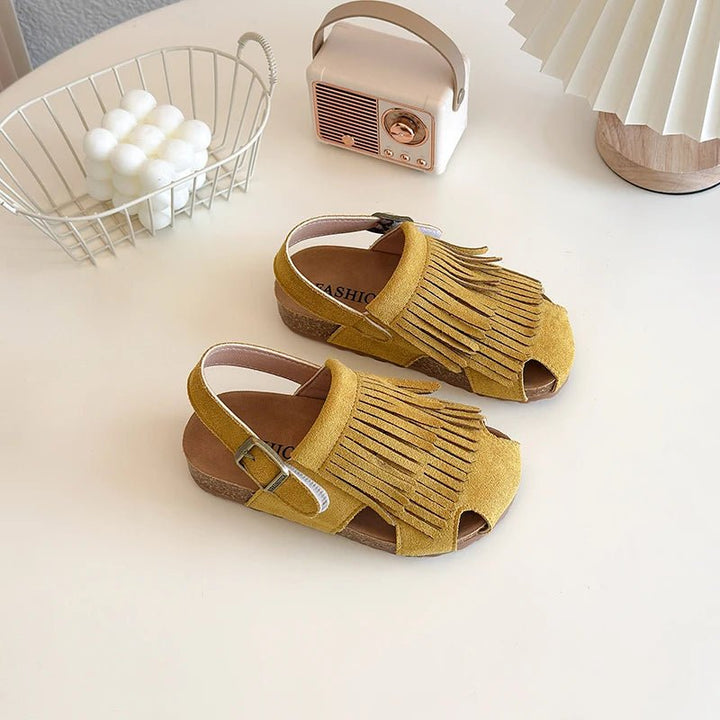 Kids Suede Sandals - Maka Boho