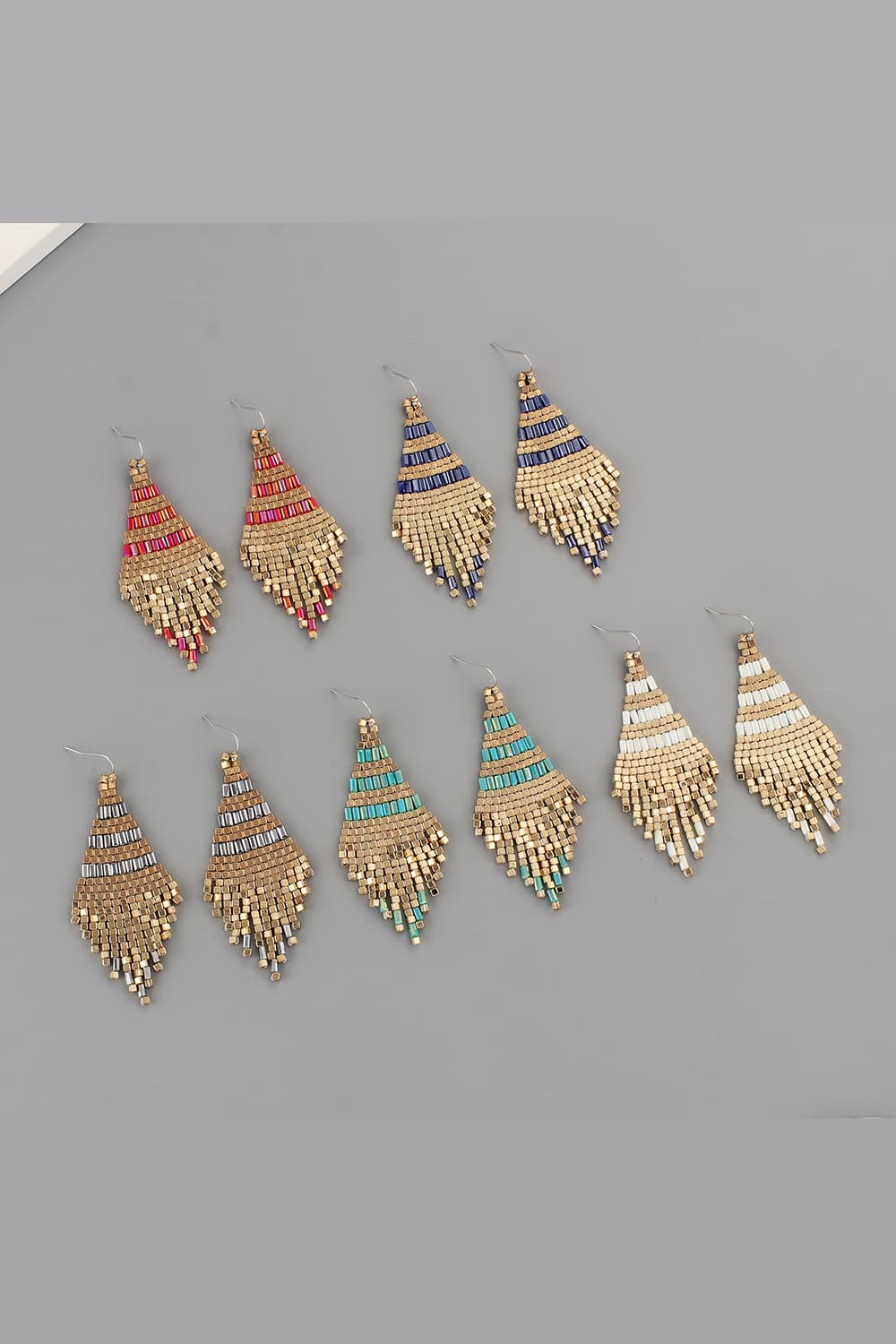 Beaded Dangle Earrings - Maka Boho