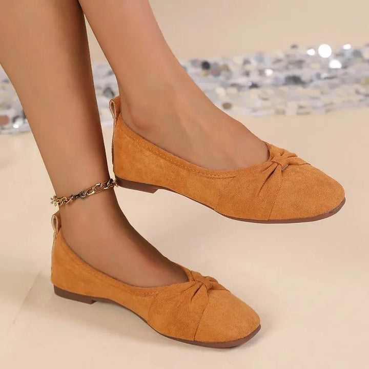 Square Toe Block Heels Slip - Ons - Maka Boho