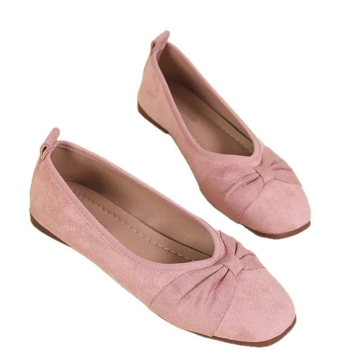 Square Toe Block Heels Slip - Ons - Maka Boho