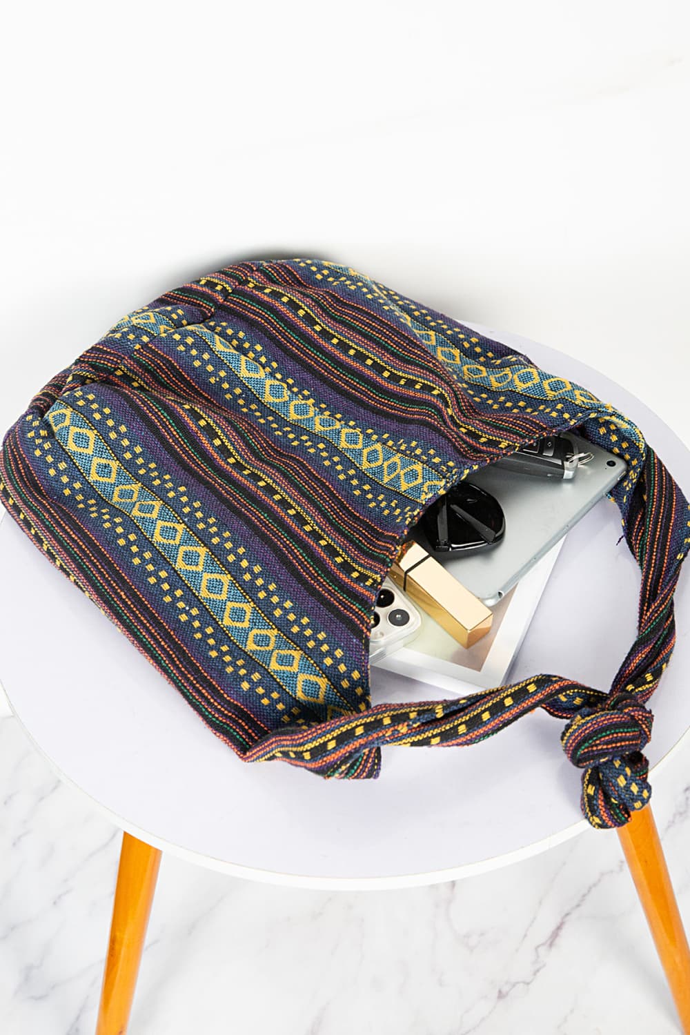 Large Canvas Crossbody Bag - Maka Boho