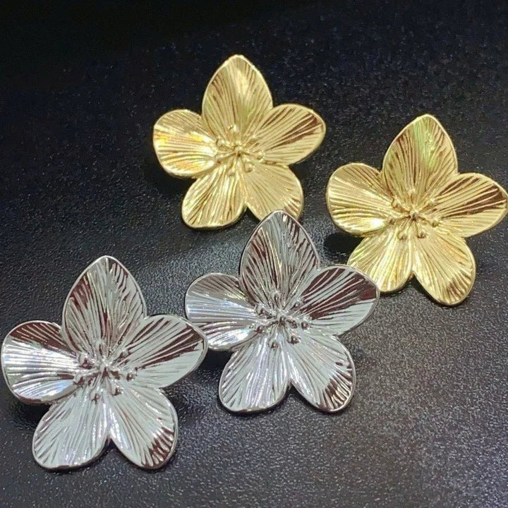 Popular Women's Fashion Earrings Flower Alloy Retro Style Women's Party Accessories Gifts - Maka Boho