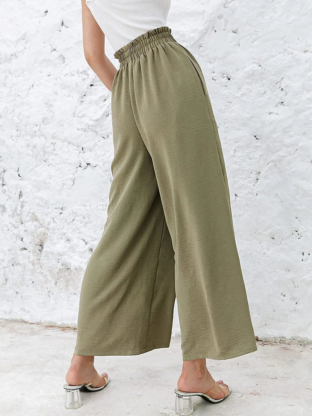 Full Size Wide Leg Pants with Pockets Plus Size - Maka Boho