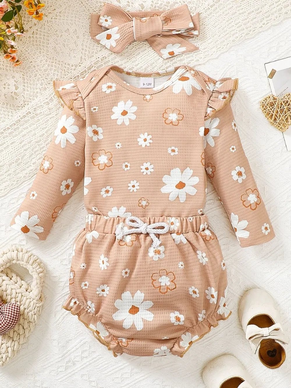 Baby Flora Bodysuit Set - Maka Boho
