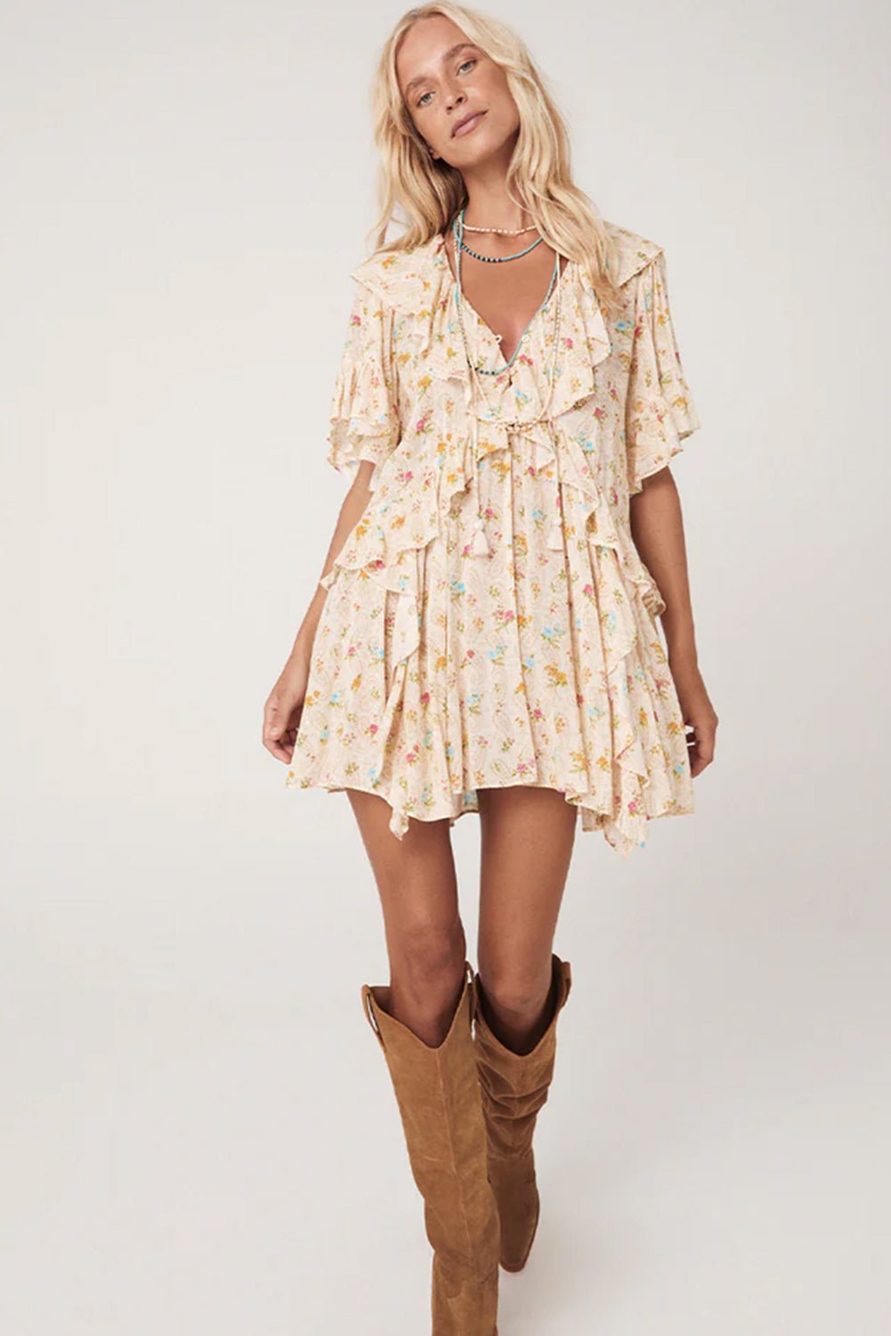 Apricot Dress - Maka Boho