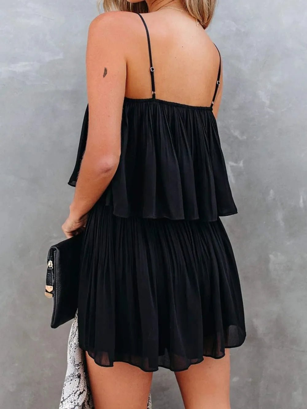 Ruched Spaghetti Strap Romper - Maka Boho