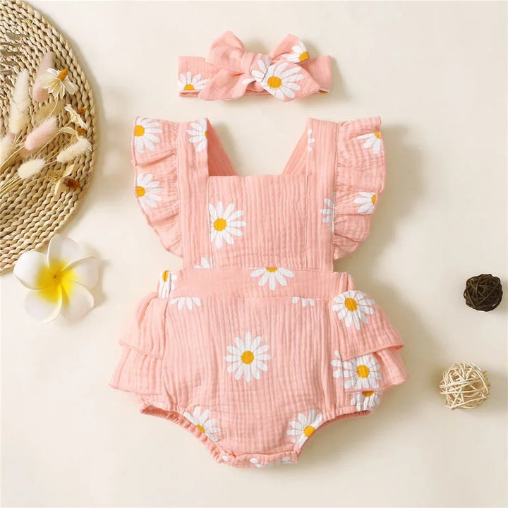 Flora Onesie + Headband - Maka Boho