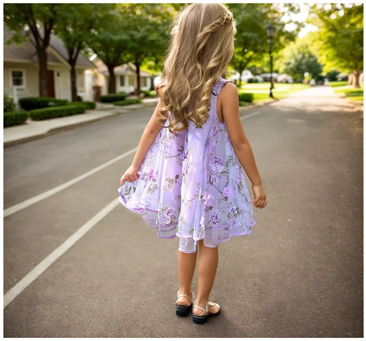 Boho Chiffon Girls Dress - Maka Boho