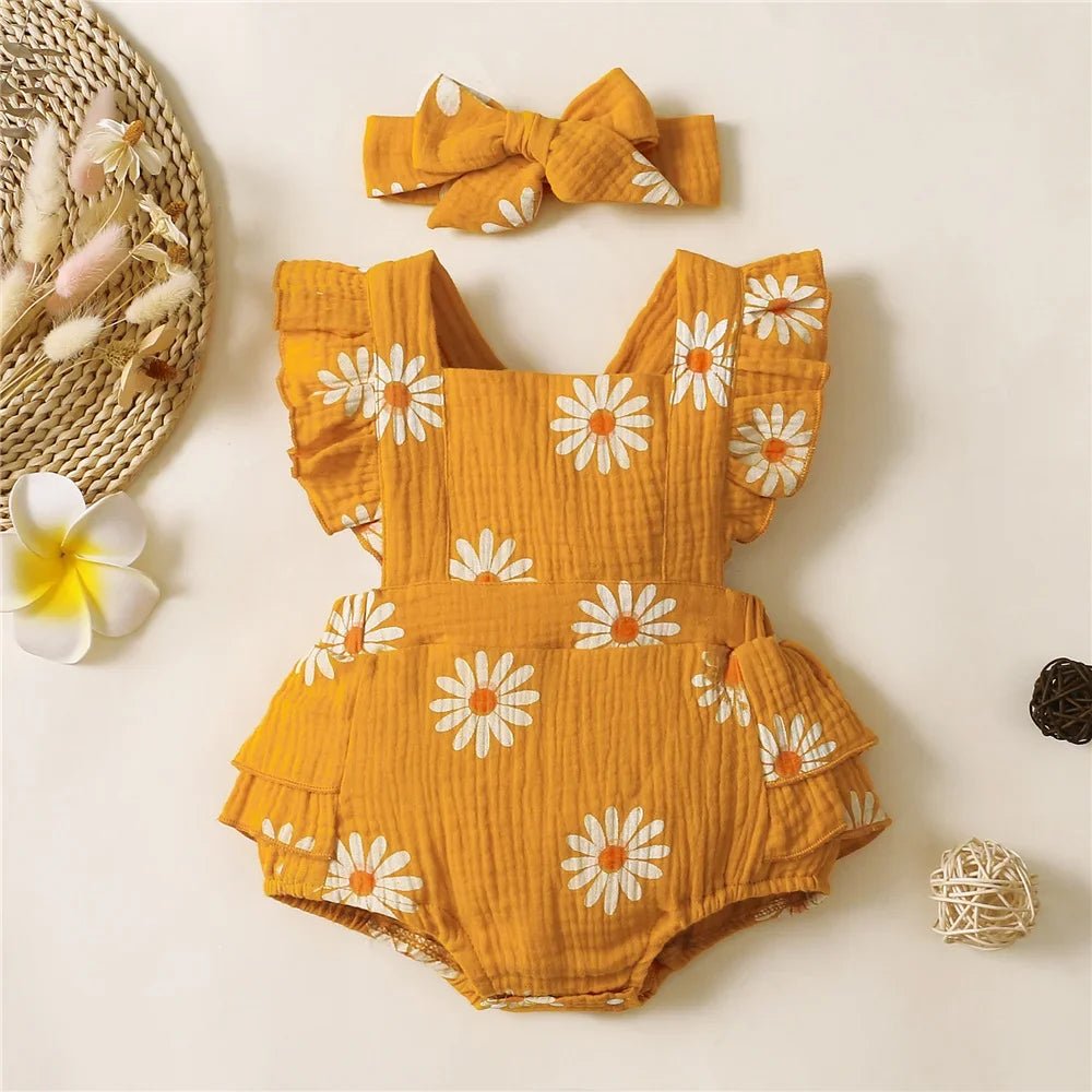 Flora Onesie + Headband - Maka Boho