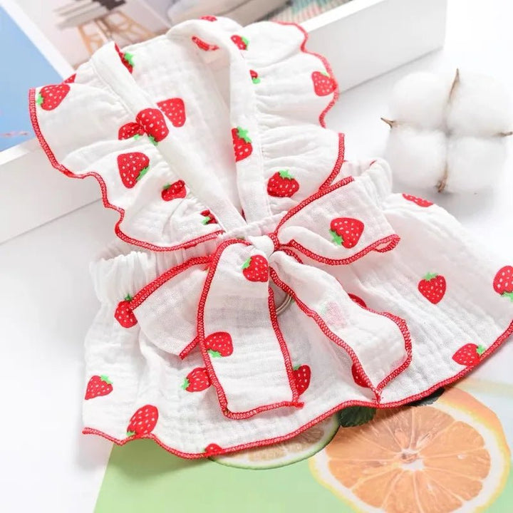 Strawberry Dog Dress - Maka Boho