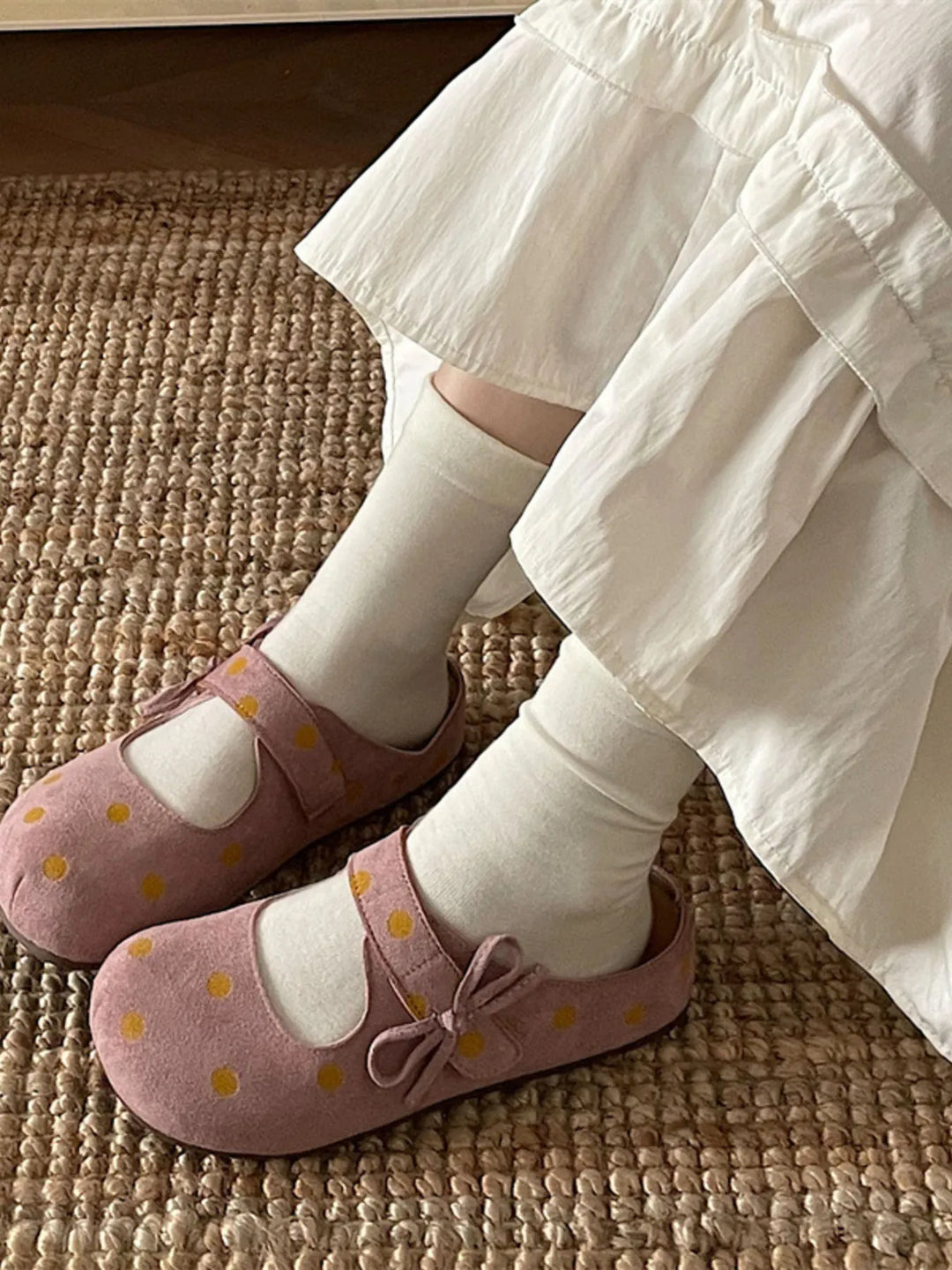 Polka Dot Round Toe Slip - Ons - Maka Boho