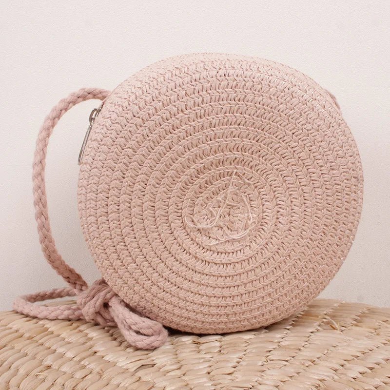 Summer Straw Crossbody Bag - Maka Boho