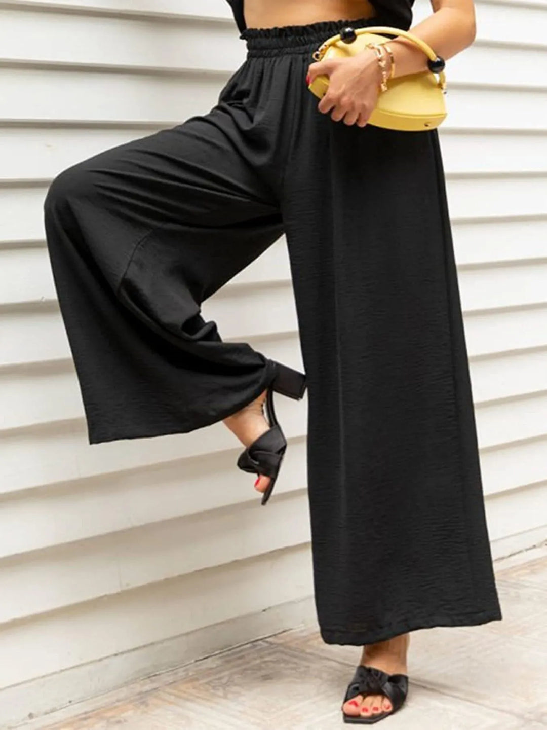 Full Size Wide Leg Pants with Pockets Plus Size - Maka Boho