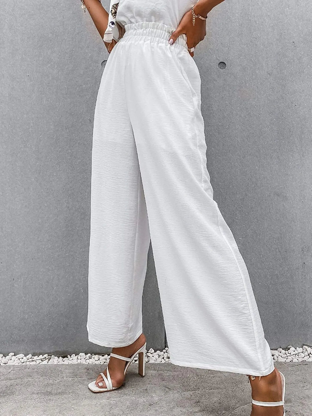 Full Size Wide Leg Pants with Pockets Plus Size - Maka Boho