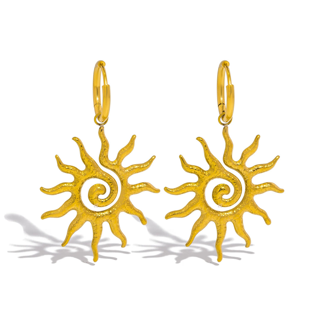 Spiral Sun Necklace - Maka Boho