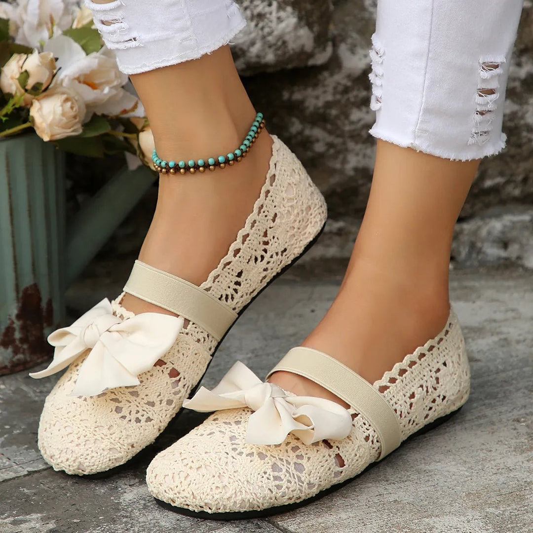 Round Toe Flats Slip - Ons - Maka Boho
