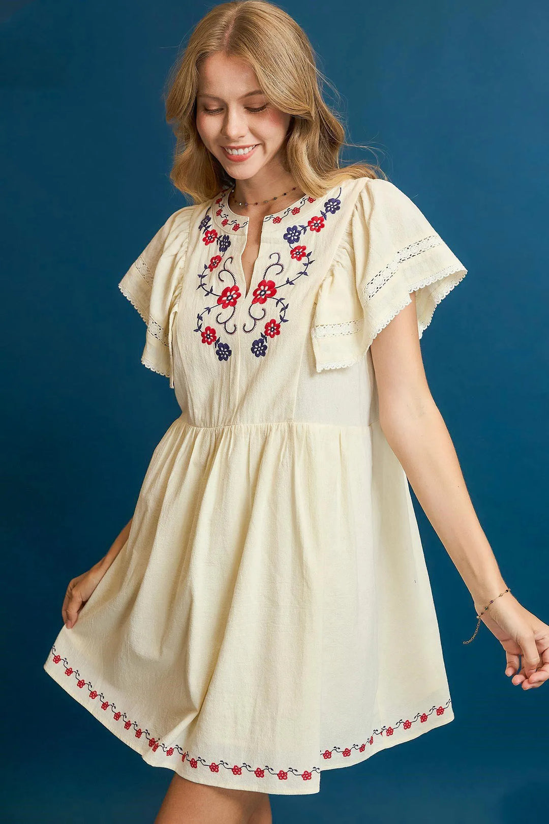 Umgee Embroidered Dress - Maka Boho