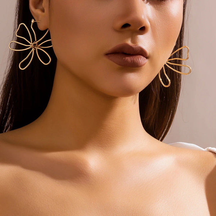 Vintage Big Flower Earrings - Maka Boho
