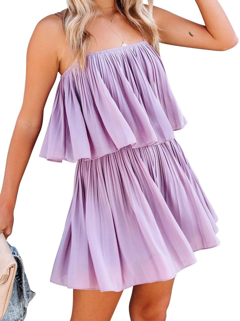 Ruched Spaghetti Strap Romper - Maka Boho