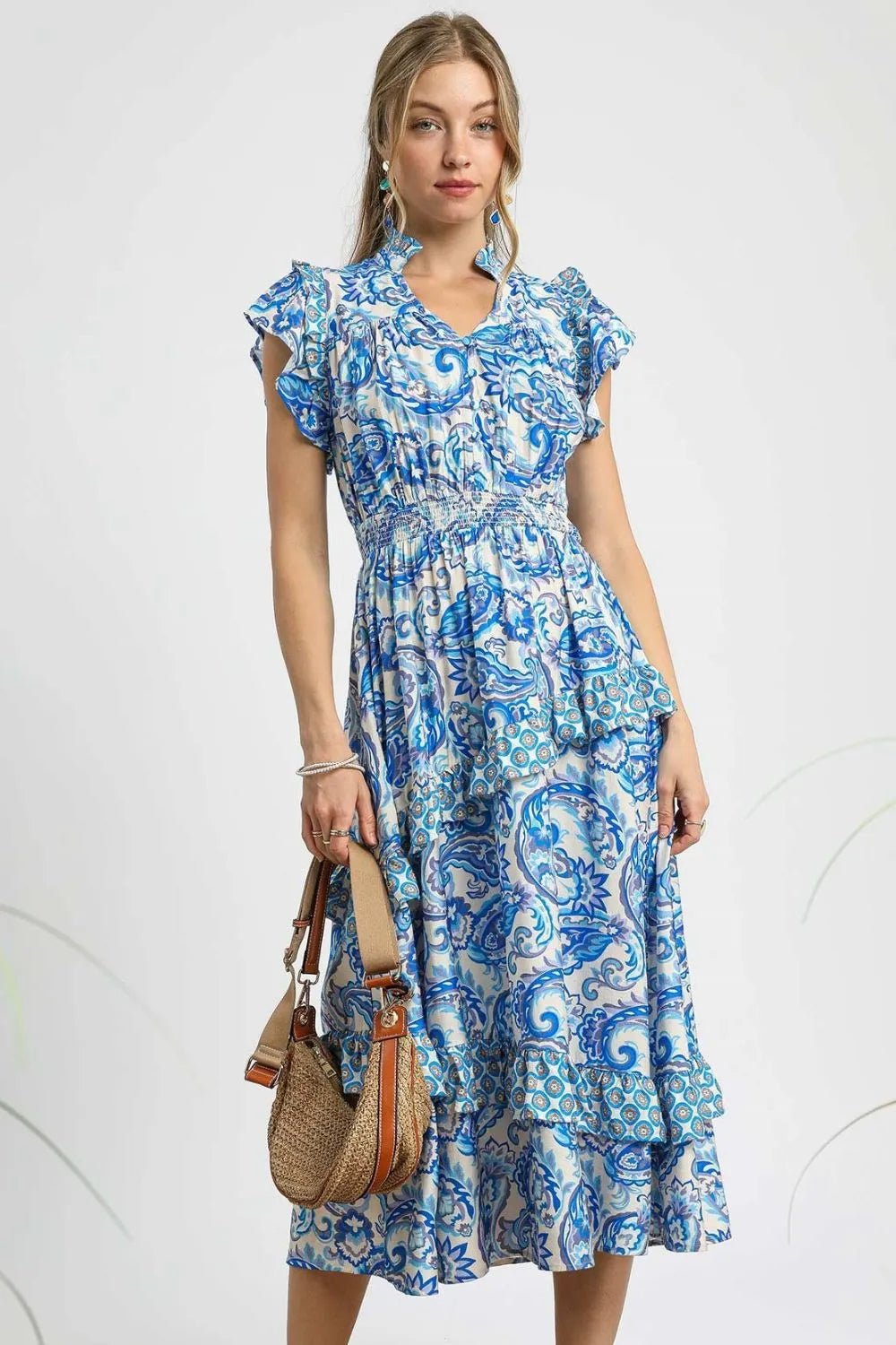 Umgee Paisley Dress - Maka Boho