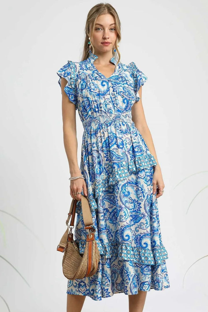 Umgee Paisley Dress - Maka Boho