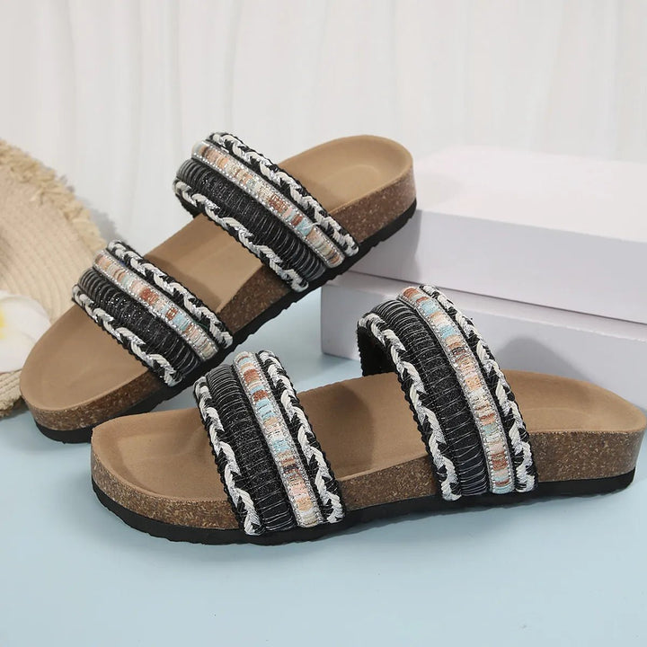 Open Toe Platform Sandals - Maka Boho