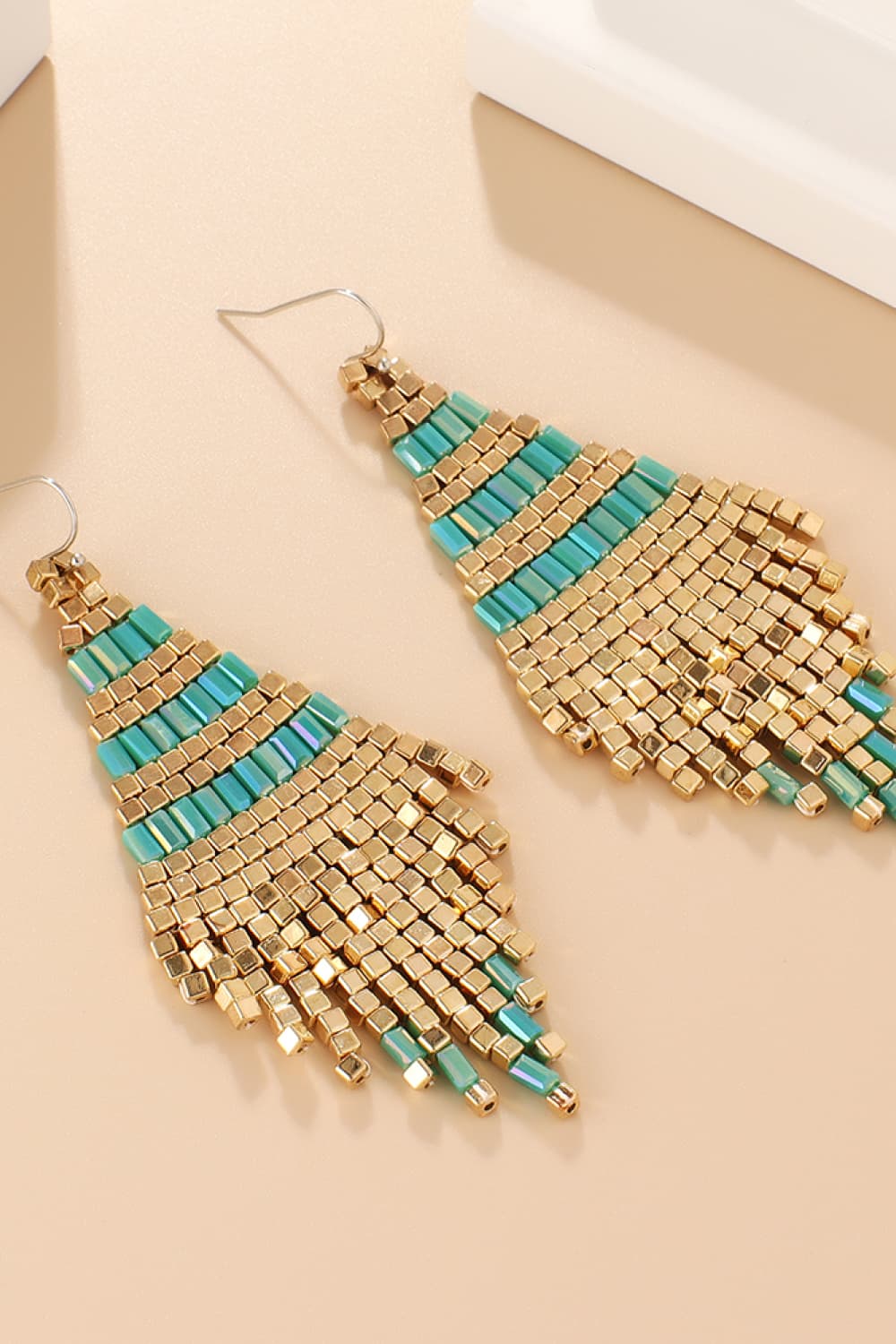 Beaded Dangle Earrings - Maka Boho