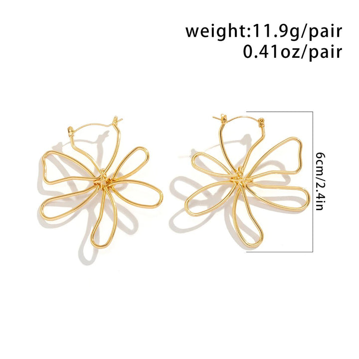 Vintage Big Flower Earrings - Maka Boho