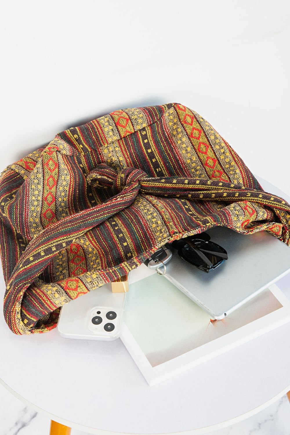 Large Canvas Crossbody Bag - Maka Boho