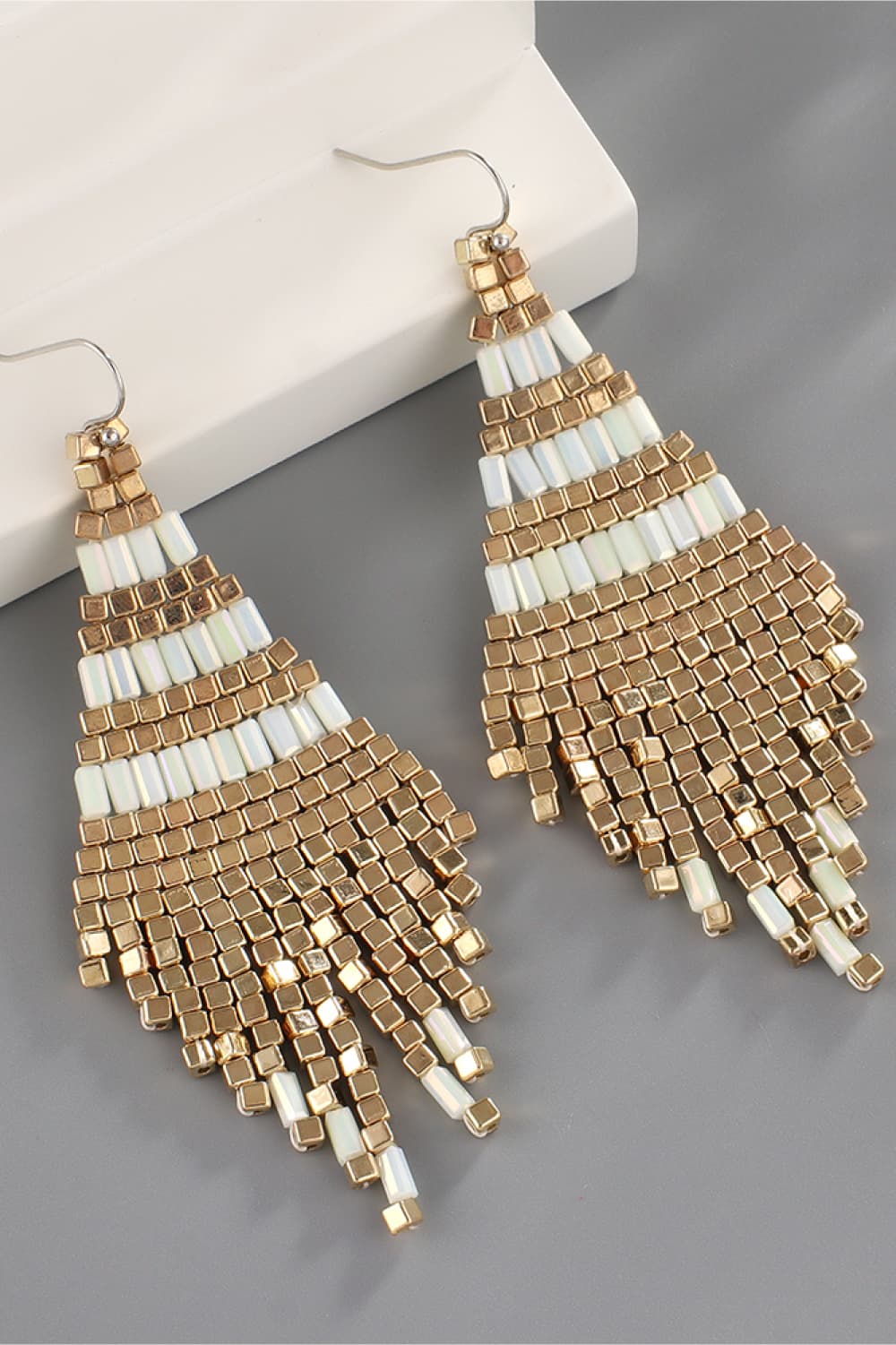 Beaded Dangle Earrings - Maka Boho