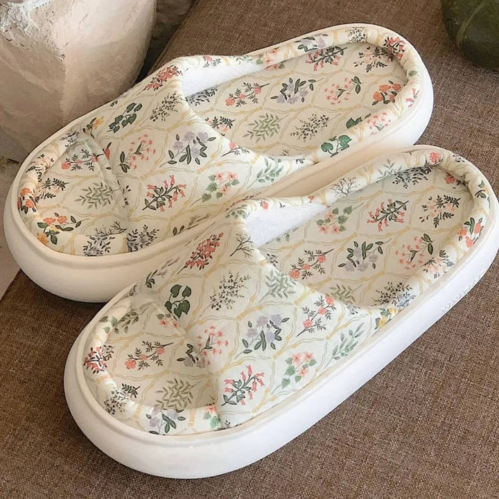 Open Toe Platform Slippers - Maka Boho