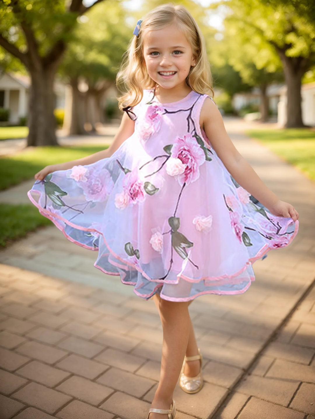 Boho Chiffon Girls Dress - Maka Boho
