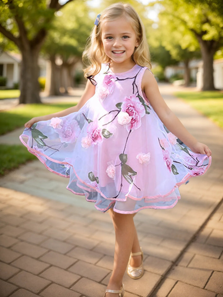 Boho Chiffon Girls Dress - Maka Boho