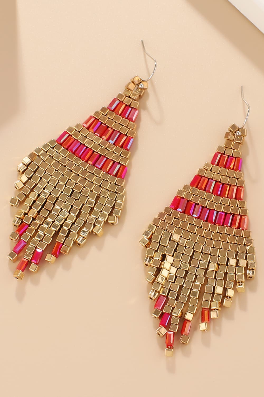 Beaded Dangle Earrings - Maka Boho