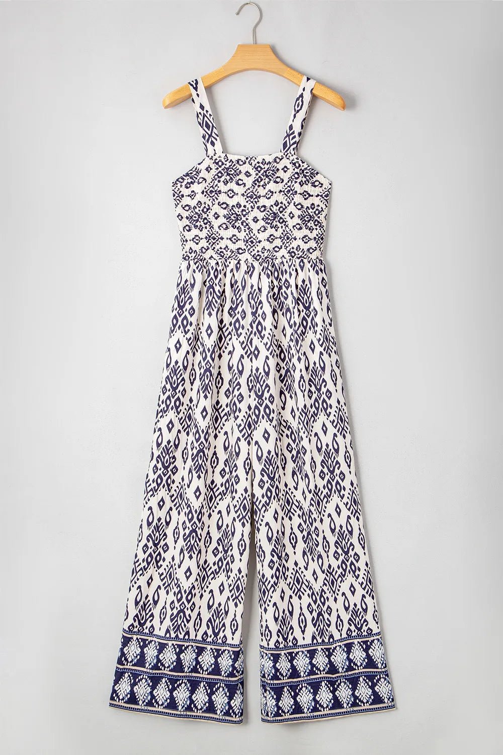Bohemian Print Wide Leg Jumpsuit - Maka Boho