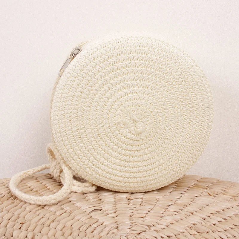 Summer Straw Crossbody Bag - Maka Boho
