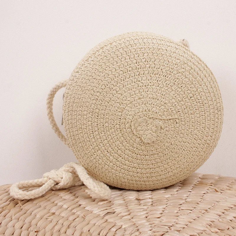 Summer Straw Crossbody Bag - Maka Boho