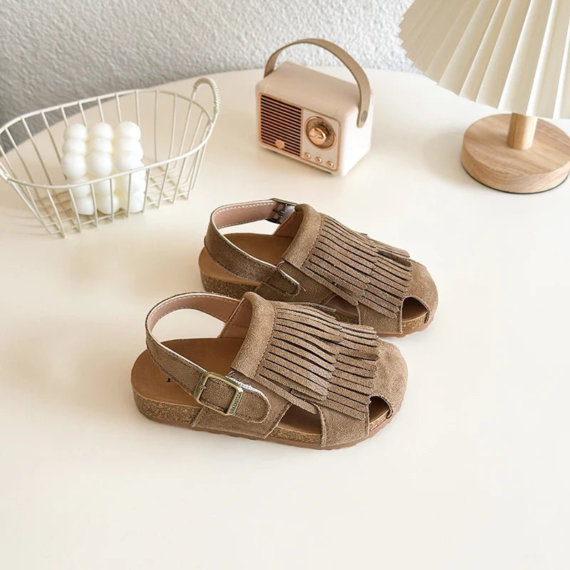 Kids Suede Sandals - Maka Boho