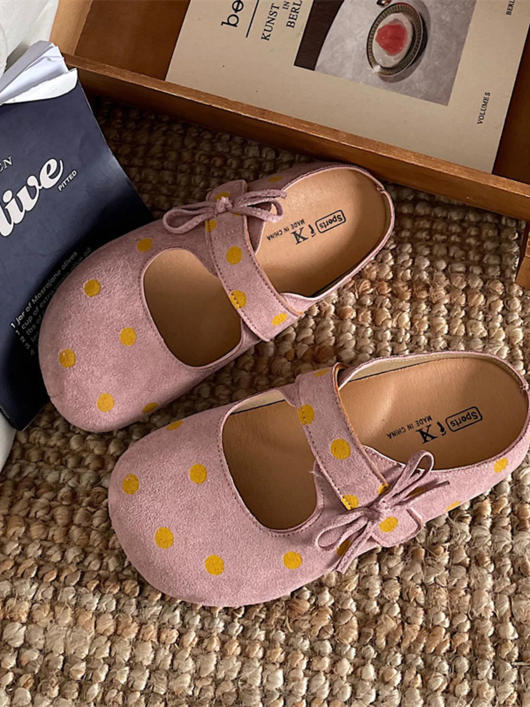 Polka Dot Round Toe Slip - Ons - Maka Boho