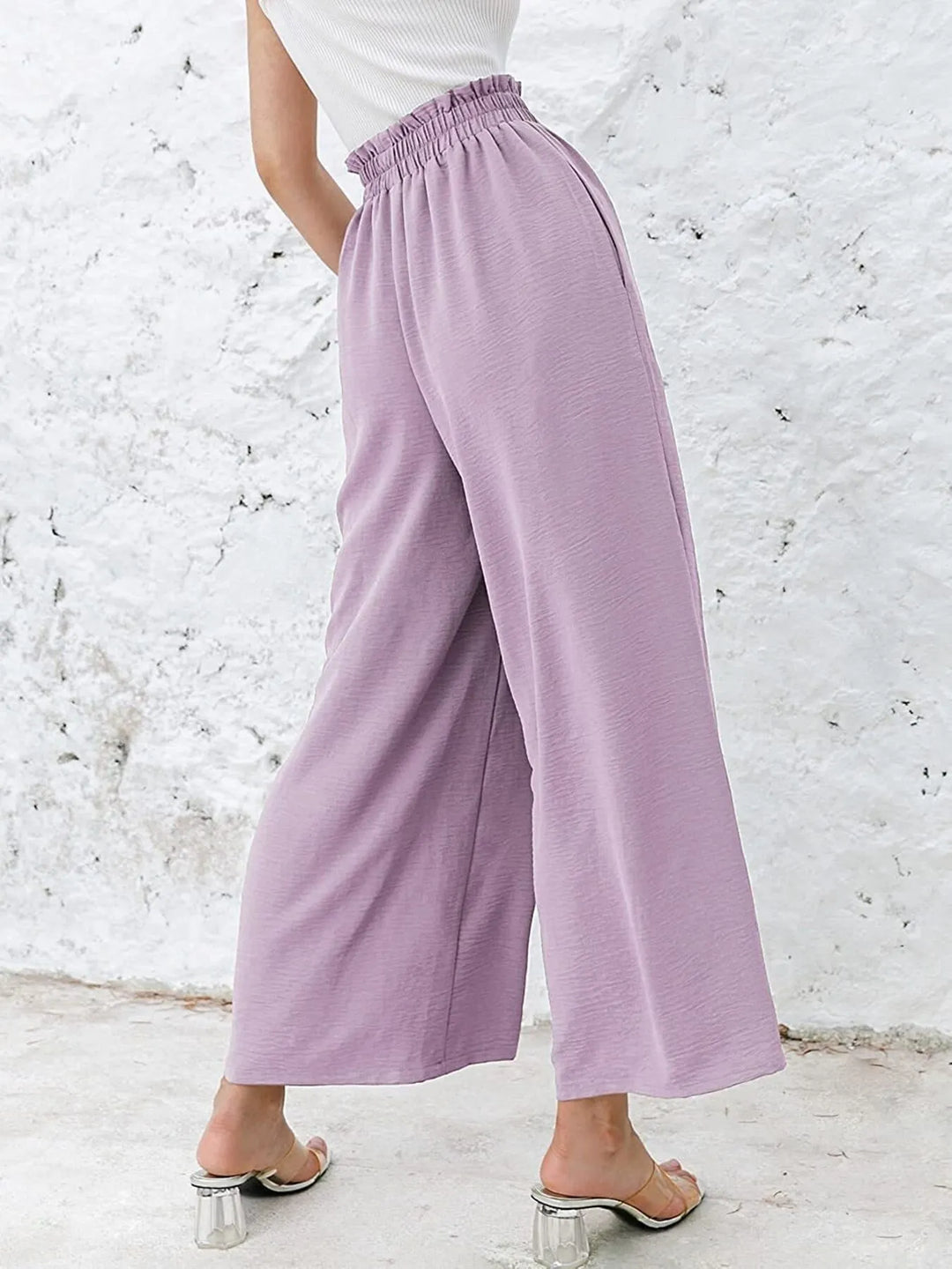 Full Size Wide Leg Pants with Pockets Plus Size - Maka Boho